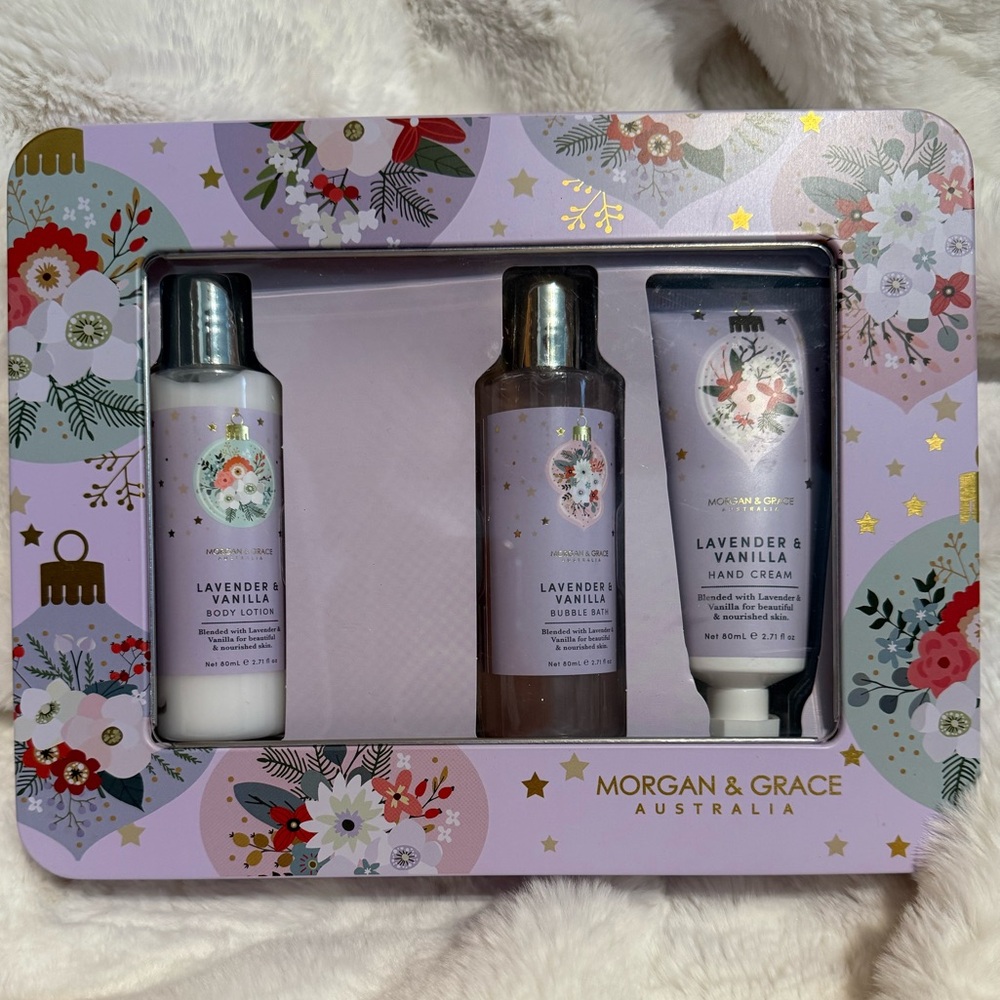 New Morgan & Grace Australia Body Bliss Trio Lavender & Vanilla